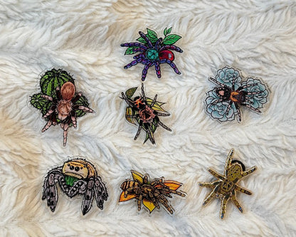 GrayGhostCreations tarantula pin