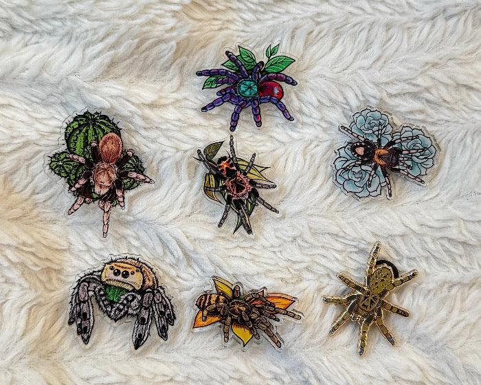 Gray Ghost Creations tarantula pin