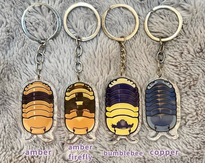 Isopod acrylic keychain