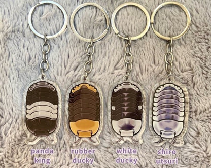 Isopod acrylic keychain